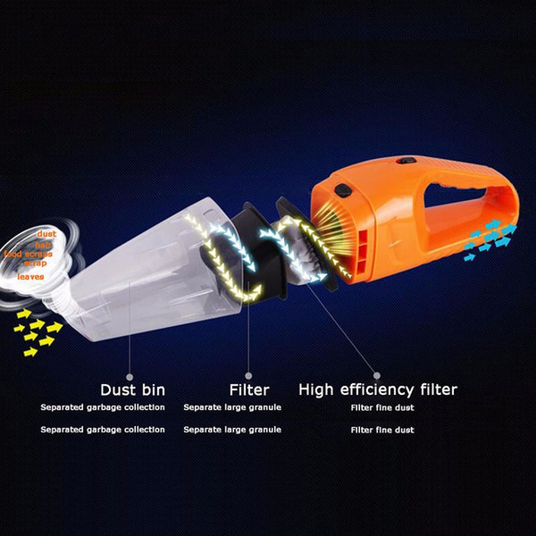 Car Vacuum Cleaner 120W Portable Handheld Vacuum Cleaner Wet and Dry Dual Use Car Vacuum Aspirateur Voiture 12V car cleaning