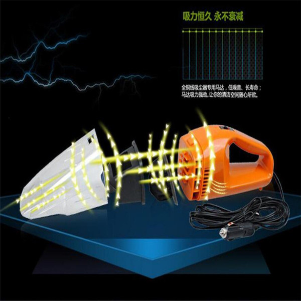 Wholesale-2016 Popular In European Car Auto 12V 100W Vacuum Cleaner With American Cigarette Lighter Wet And Dry Dual-use lzh