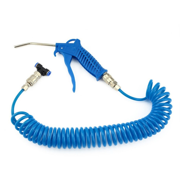 Car Air Duster Spray Gun with 5m Coiled Hose Truck Dust Blower Clean Nozzle Blow Spray Tool Kit Gun Cleaning
