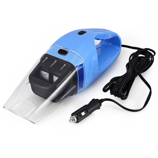 Wholesale- Car Vacuum Cleaner Handheld Mini Super Suction Wet And Dry Dual Use Vaccum Cleaner For Car Auto Blue Accessories Portable