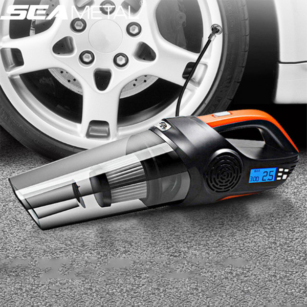 Universal Car Vacuum Cleaner Auto Air Compressor 12V Handheld Inflatable Pump Cars Compressore Tire Inflator Portable Car Vacuum