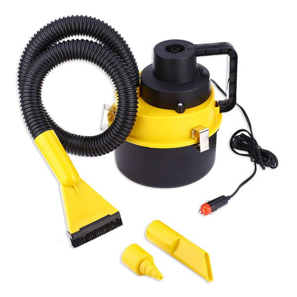 Wholesale- Car Cleaner 12V Large Capacity Air Inflation Three Sucker ABS Plastic 3m Power Line length 93 - 120W Power Absorb Dust 2016 New