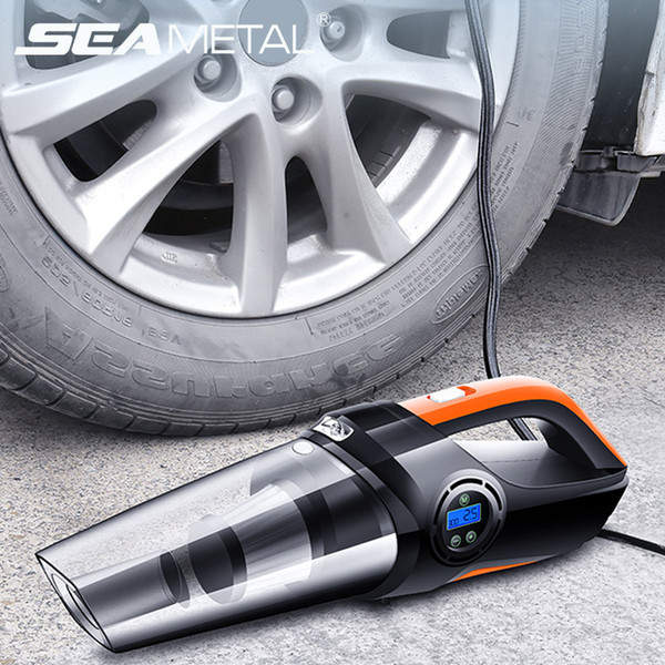 Car Accessories 12V Vacuum Cleaner Auto Air Inflatable Pump Universal Air Compressor Tire Pump on Cars Handheld Vacuum Cleaner