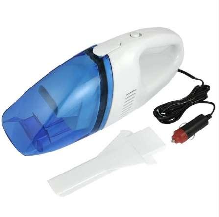 White Clear Blue Plastic Car Dust Vacuum Cleaner DC 12V
