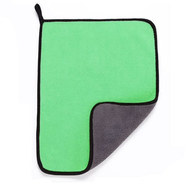 Ultra-Thick Microfiber Scratch-free Dual Layer Delicate Texture Car Detailing Towel Polishing Car Cleaning Drying Cloth