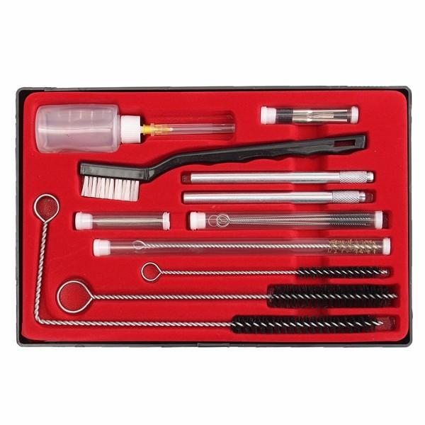 22pcs Air Spray Machine Cleaning Tool Kit Brush Paint Spray Gun HVLP Gravity Airbrush Case