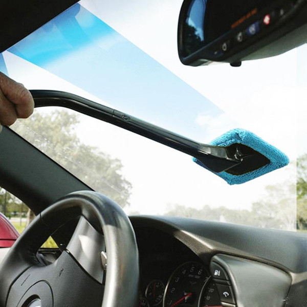 Hot Microfiber Cloth Long Handle Car Wash Brushes Car Body Window Glass Wiper Cleaning Tools Kit Automobile Windshield Cleaner