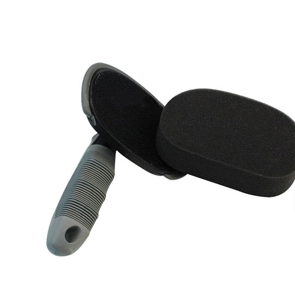 17*2.8*8cm Plastic + Sponge. Portable Removable Car Wheel Sponge Scrub Brush Car Wheel Brush Car Wash Brush Washing Supplies