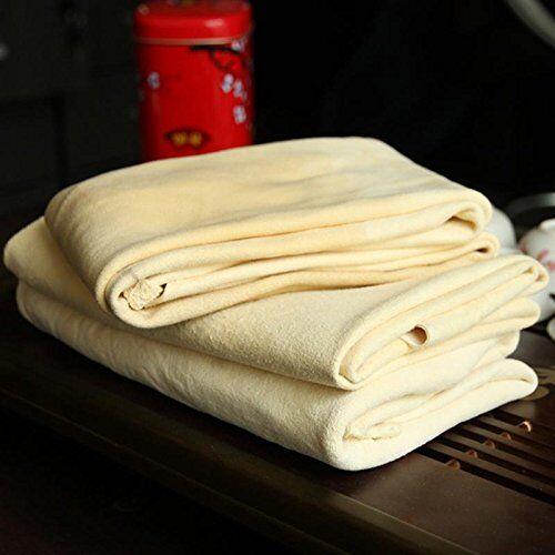 Car Drying Natural Chamois Cleaning Cloth Premium Genuine Deerskin Leather Towel for Auto Car Washing and for Precision Instrument
