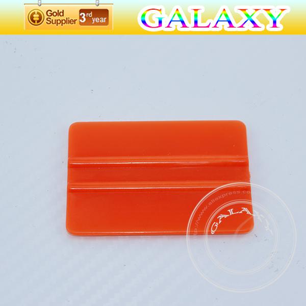 Free Shipping Soft Car Squeegee Small Square Paster Tools Orange Color With Size 75x55dm PT-A16