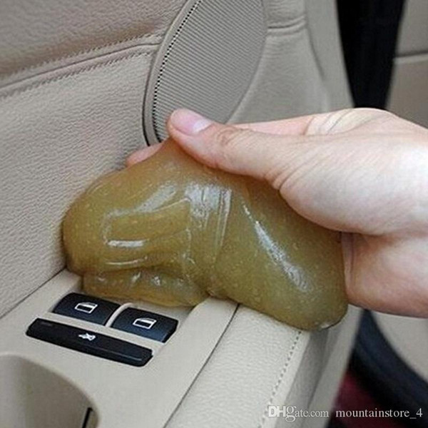New Car Cleaner Glue Panel Air Vent Outlet Dashboard Laptop Home Magic Cleaning Tool Mud Remover Car Gap Dust Dirt Cleaner Soft Gel (Retail)