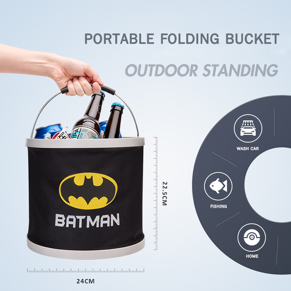 Car Supplies Tredny Folding Bucket Car Portable Car Wash Bucket Outdoor Travel Fishing Storage Bucket Shrink Pail