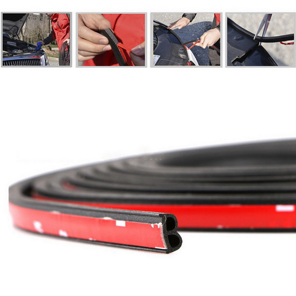 B Shape Car Door Seal Strip Self Adhesive Weatherstrip Soundproofing for Car Door Rubber Seals Sound Insulation hot