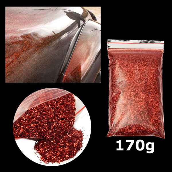 2019 Gold Shiny Metal Flake for Car Auto 170g PET 0.4mm Gold Silver Red Glitter Metal Flake Auto Car Bike Paint Additive Decor Power