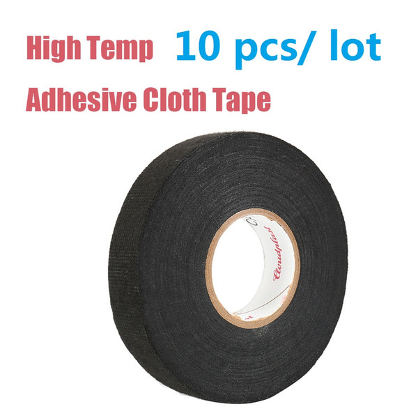 10 pcs 25m Length Coroplast Adhesive Cloth Tape for Cable Harness Wiring Loom Width 19mm