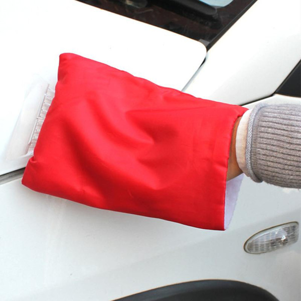 Winter Car Snow Removal Shovel with Plush Warm Gloves Defrosting Snow Shovel Deicing Shovel Car with Sheath