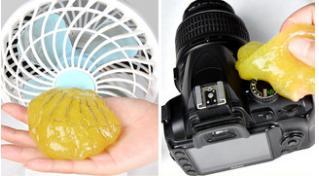 Multi-functional car cleaning soft rubber dust removal cleaning sticky dust glue magic device dust collection inside the car supplies wipe