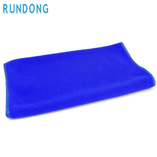 Wholesale- Car Auto Wash Dry Clean Polish Cloth RUNDONG Super Automaker drop shipping New 30*30cm Soft Microfiber Cleaning Towel Mar715