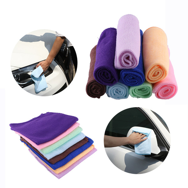 5Pcs Microfiber Wash Clean Towels Car Cleaning Duster Soft Cloths 30x30cm Wholesale