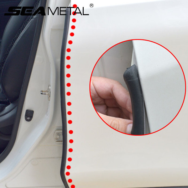 2pcs Car Door Rubber Seal Strip Auto Filler Weatherstrip Edge Rubber Sealing For B Pillar Protection Front Door Sealant For Cars