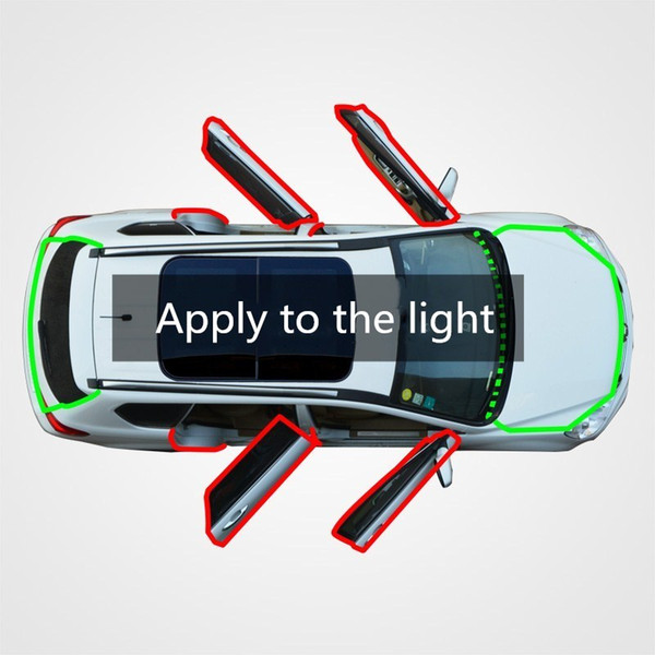 For the light of wuling car door edge gap dust feng shui collision sound insulation retrofitted with modified rubber sealing