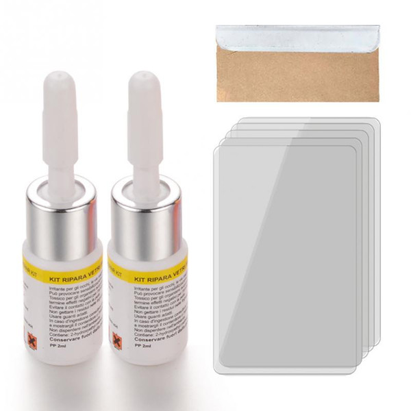 DIY Restore Tool Professional Easy Apply Windshield Repair Kit Practical Glass Scratch Universal Glue Resin Blade Curing Strip