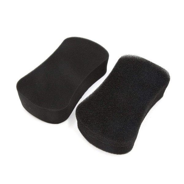 wholesale 2Pcs 8 Shaped Car Tire Wheel Hub Washing Cleaning Sponge Pad Cleaner Tool Black