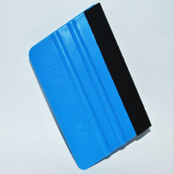 With velvet scraper color changing film soft scraper wool felt cloth square scraper auto film tool supplies A02