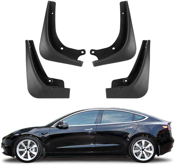 Tesla Model 3 Mud Flaps Splash Guards 4Pcs Set Full Protection Mud Flaps for Tesla Model 3 Accessories