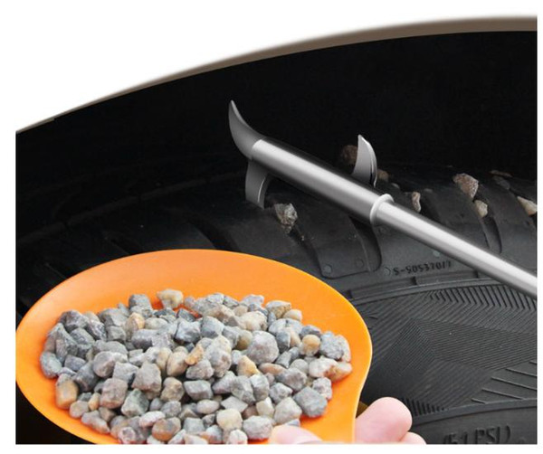 Car tyre cleaning hook stainless steel tyre removing stone cleaning tool multifunctional explosion-proof crack removing stone hook
