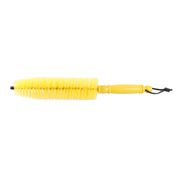 Wholesale- Yellow Wheel Tire Rim Brush Wash Cleaner Tire Brushes for Vehicle Car