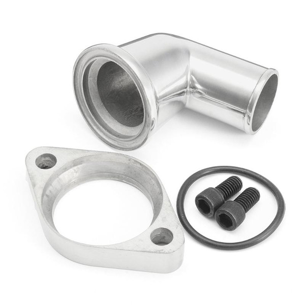 newSBC BBC Polished Aluminum 15 degree Swivel Water Neck Fits for Chevy 327 350 454 396