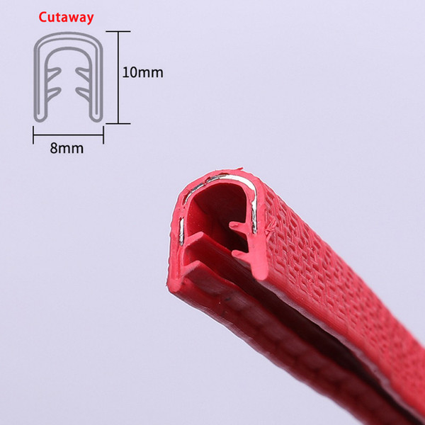 U type Car Rubber Sealing Strip Anti-noise Auto Seals Dustproof Sealing Strips Car Styling/ Accessories