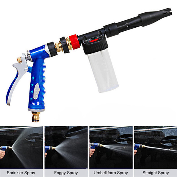Alloy Automoblie Auto Car Cleaning Blue adjustable Portable Car Foam Water Gun Car/motor Wash Washer High Pressure Deep Cleaning
