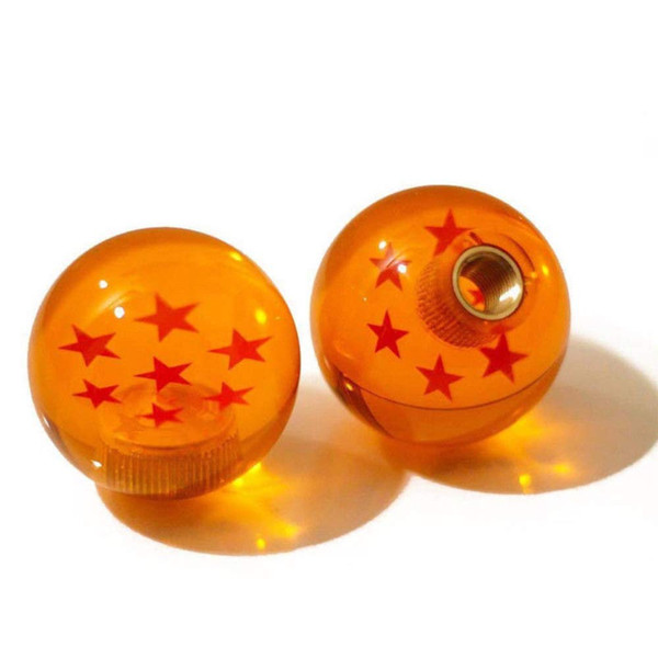 Auto 7 Stars 54mm Rare Gear Shift Knob Dragon Ball Series & 3PCS Nut Adapters Fit