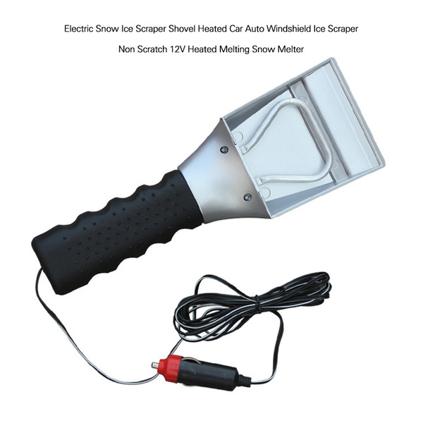 12V Heated Melting Snow Melter Electric Snow Ice Scraper Shovel Heated Car Auto Windshield Ice Scraper Non Scratch