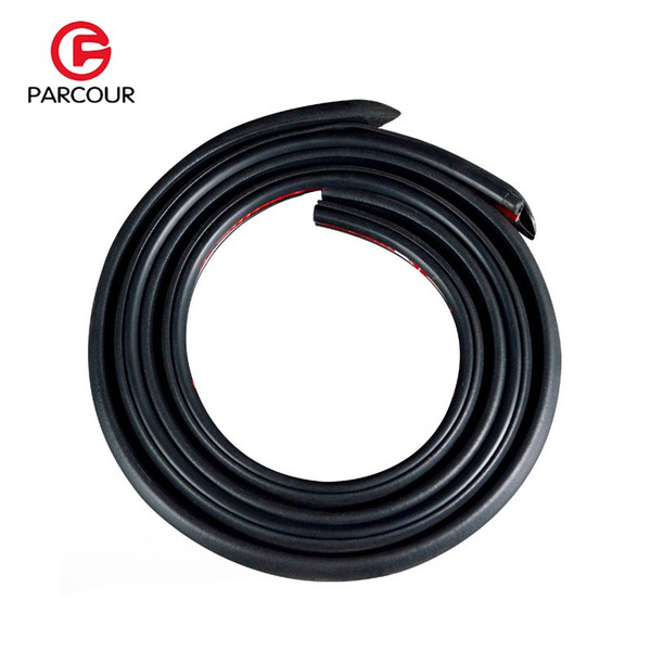 A Pair of Car Door Rubber Sealing Strips Sound Insulation Windproof for B Pillar Sealant Strip with 3M Glue