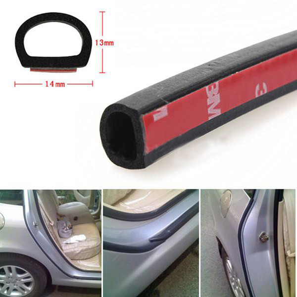 Car Door Seal Strip Universal Big D Type Waterproof Weatherstrip Sealing Hollow Strip Waterproof and Soundproof Stripb