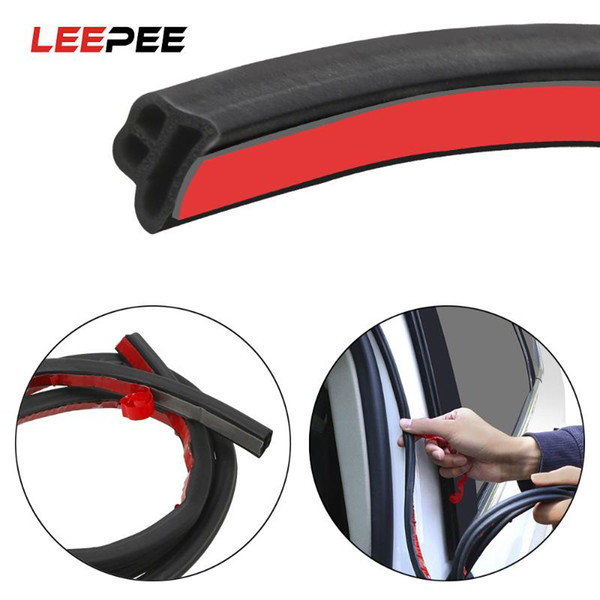 LEEPEE Car Sealer Car Trunk Edge Sealing Adhesive Stickers L-type Sound Insulation Sealing Strips Auto Door Rubber Seal Strip