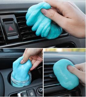 Cleaning soft plastic car supplies car interior dust removal mud cleaning gaps with sticky dust artifact multi-functional black technology