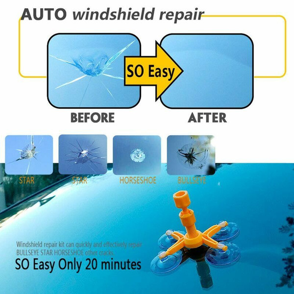 Glass Corrector Set Windscreen Windshield Repair Kit Tool Crack Repairing for Car Vehicle M8617