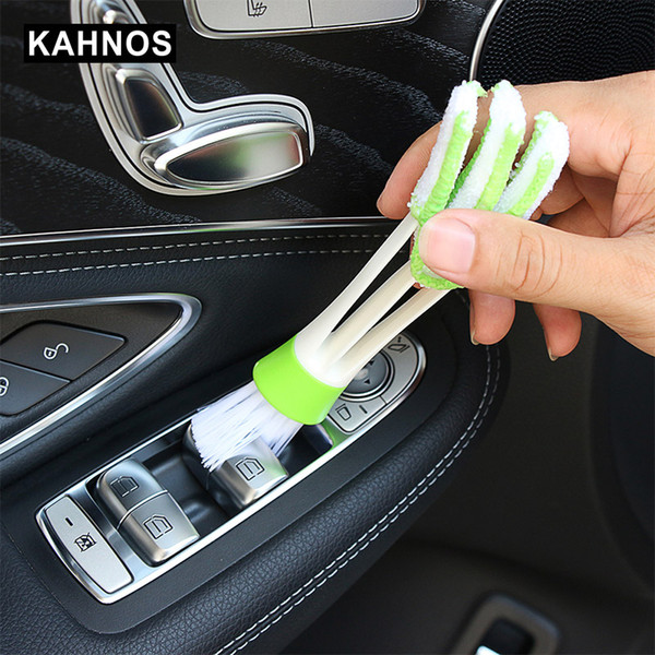 Car Cleaning Brush Multifunction Brush Keyboard Dust Cleaning Tool Portable Car Air Vent Dust Accessories
