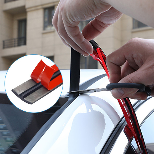 14/19mm Car Seal Strips Automobiles Seal Protection Door Edge Windshield Roof Rubber Sealants Strip Noise Insulation Car Styling