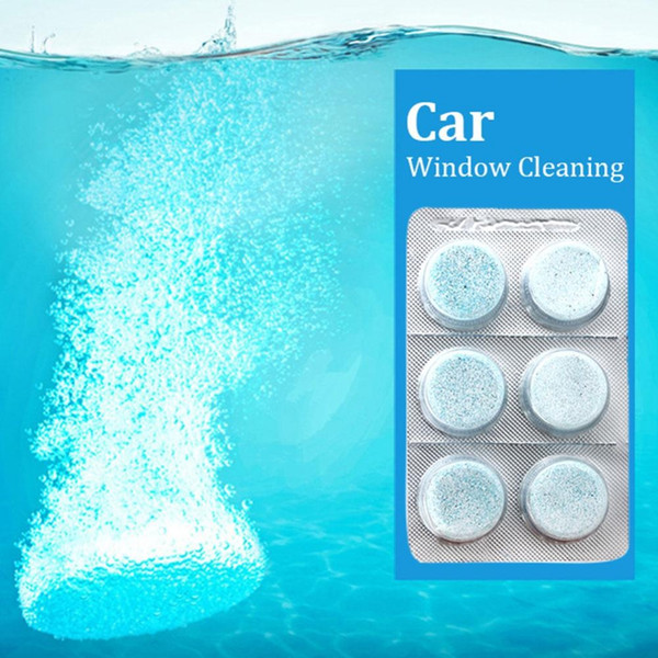 Wholesale- 6 Pcs Amazing Auto Windscreen Cleaner Car Windscreen Cleaning Agent Pills Effervescent Tablets Glass Water Solid Wiper Cleaner