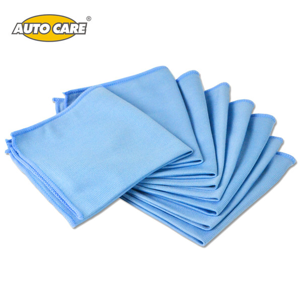 Wholesale- Auto Care 8-Pack Car Microfiber Glass Cleaning Towels Stainless Steel Polishing Shine Cloth Window Windshield Cloth 12