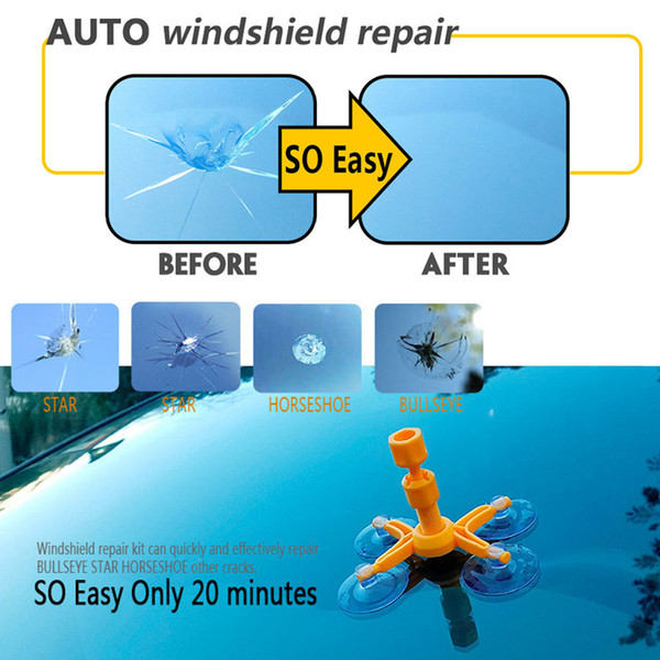 Car styling Windshield Repair Kits DIY Car Window Repair Tools Glass Scratch Windscreen Crack Restore Window Screen Polishing