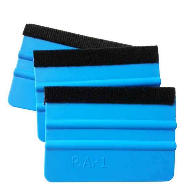 Wholesale car film wrapping tools 3m squeegee with felt soft wall paper scraper mobile screen protector install squeegee tool