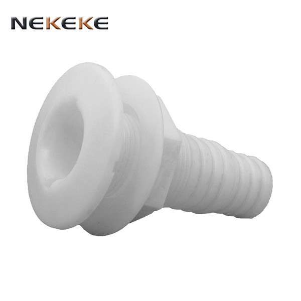 Marine Boat White Nylon Thru Hull Connector Fitting Barb usage boat ship yatch competitive price with good quality prompt delivery