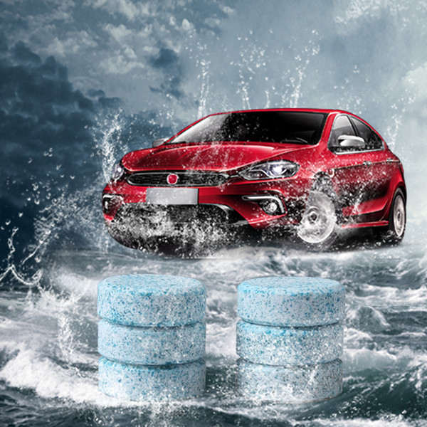 6Pcs/Lot Car Windshield Compact Glass Washer Clean Cleaner Effervescent Tablets Detergent Solid Wiper Instant Windshield Washer
