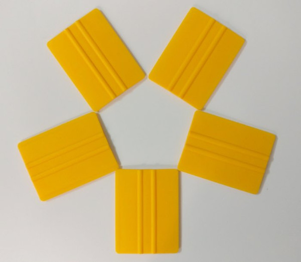 Yellow Squeegee 3D Carbon Fiber Vinyl Film Wrapping Tools Car Foil Cleaning Wiper Brush Window Wash Tools
